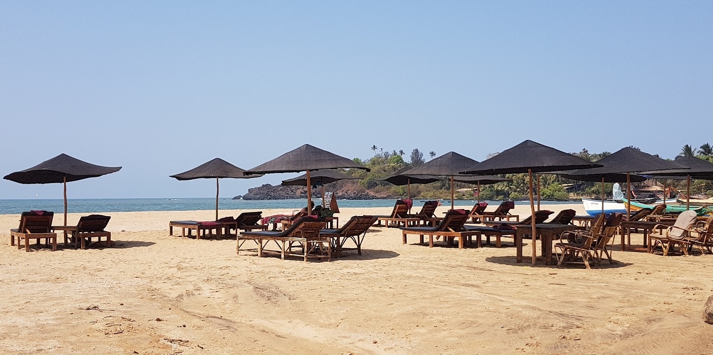 Patnem beach sunbeds free wifi Nada Brahma