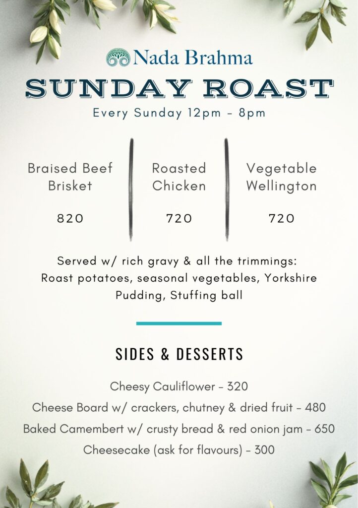 roast menu