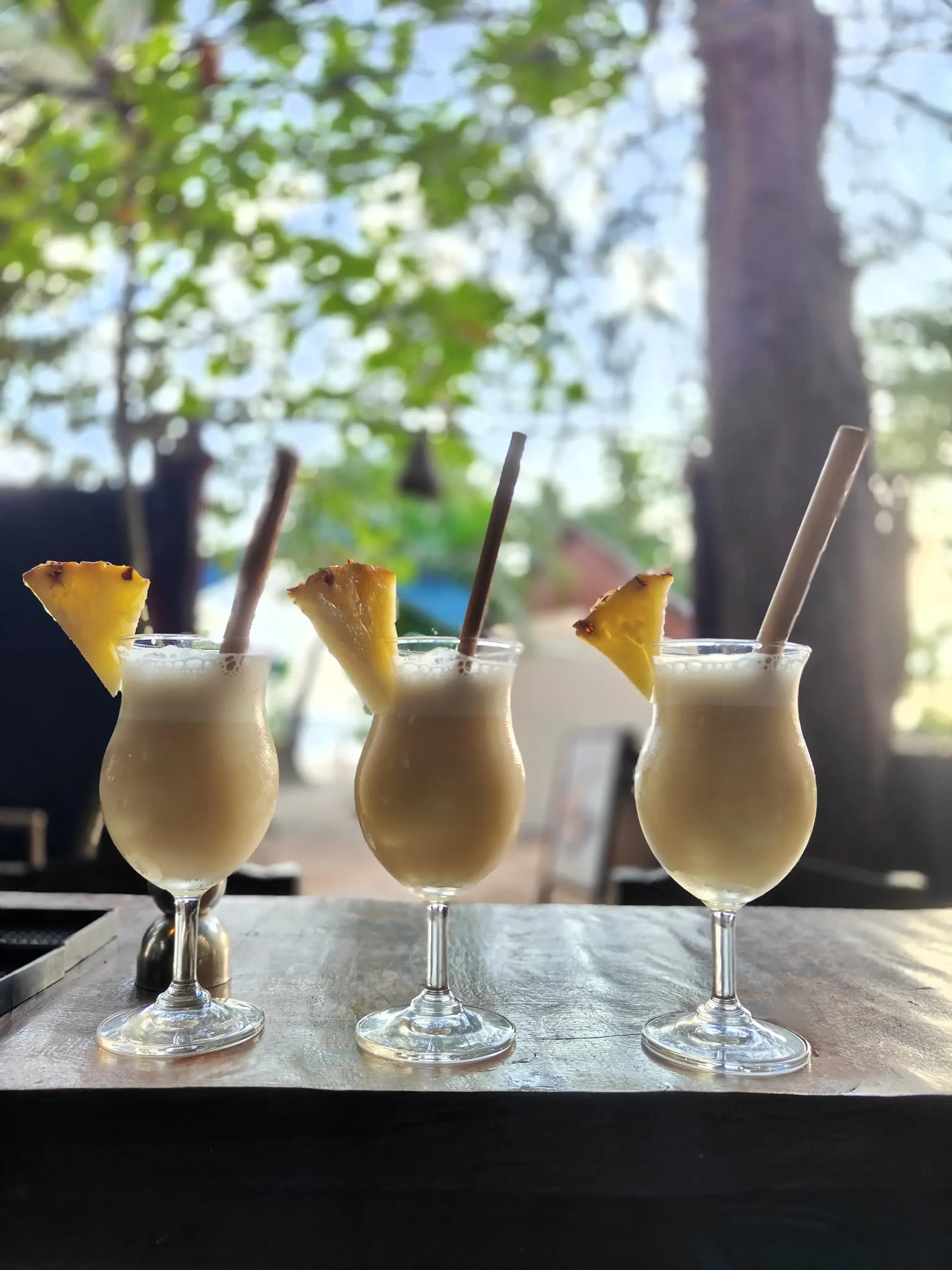 Fresh Pina Colada at Nada Brahma