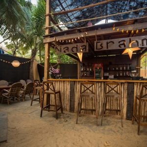 Nada Brahma patnem beach resort huts, hotel restaurant south goa palolem agonda small