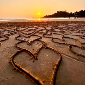 beach sunset mandala
