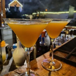 drinks mango daquiry lights sunset