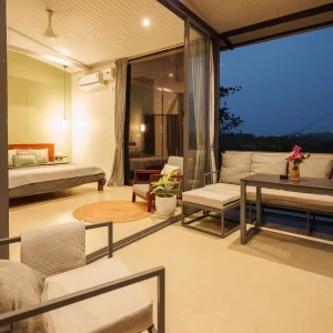 hill bedroom balcony
